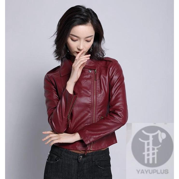 DKNY ワインレッド レザージャケット DKNY Womens Faux Leather Motorcycle Jacket Red XL at Amazon