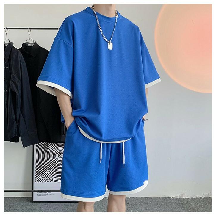 3Dロゴ 半袖ハーフパンツ セットアップ ルーズ 韓国 半袖 ジャージ セットアップ レディース 韓国 夏 Tシャツ ハーフ