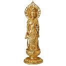 仏像 笛を奏でる 音声菩薩（おんじょうぼさつ）喜多敏勝原型 蝋型青