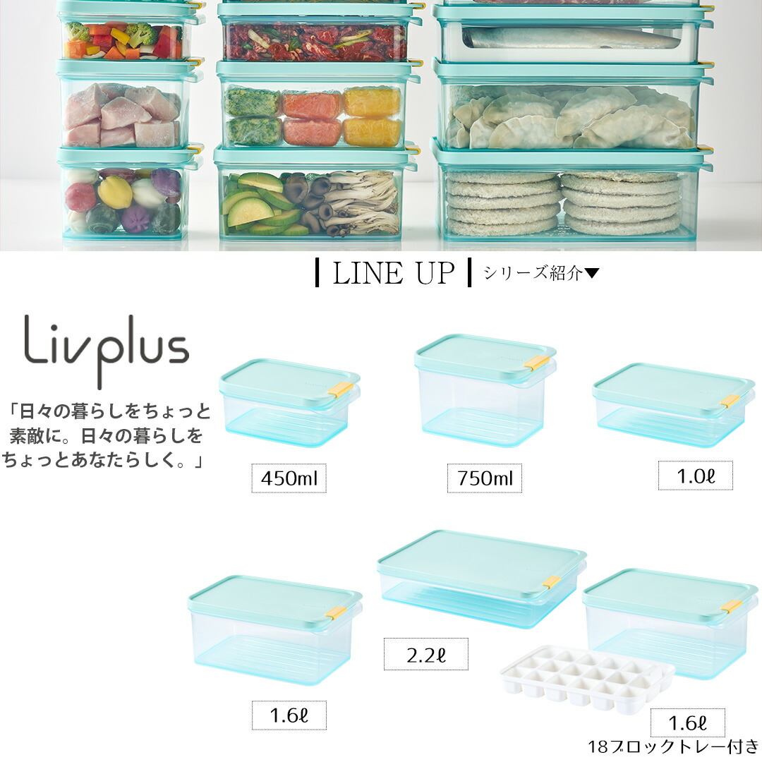 保存容器 冷凍 ロック＆ロック フローズン コンテナ 1L LivePlus 