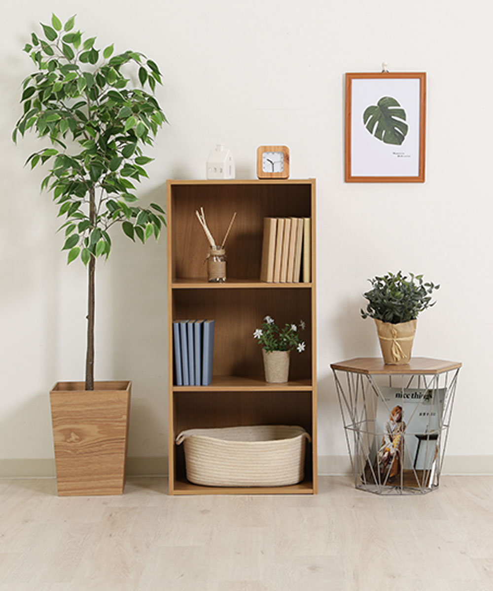 カラーボックス 3段 ビーチ 不二貿易 HP973 | 本棚 コミック 漫画 DVD