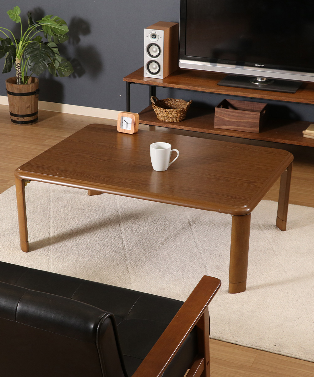 軽量 継脚 折りたたみ座卓 幅105cm 10575MBR 不二貿易 | 折りたたみ