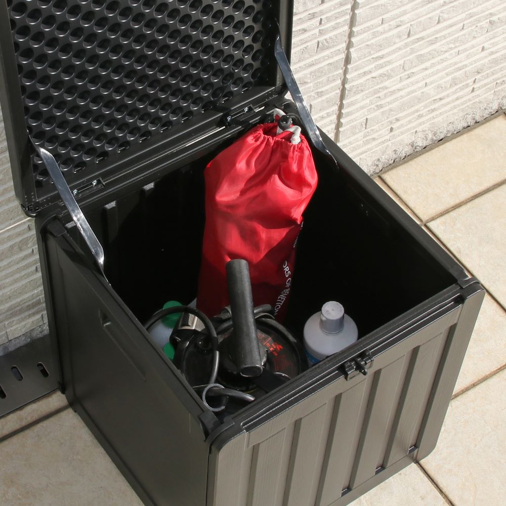 収納BOX 76L ブラック 組立式 不二貿易 | 宅配ボックス 収納 収納