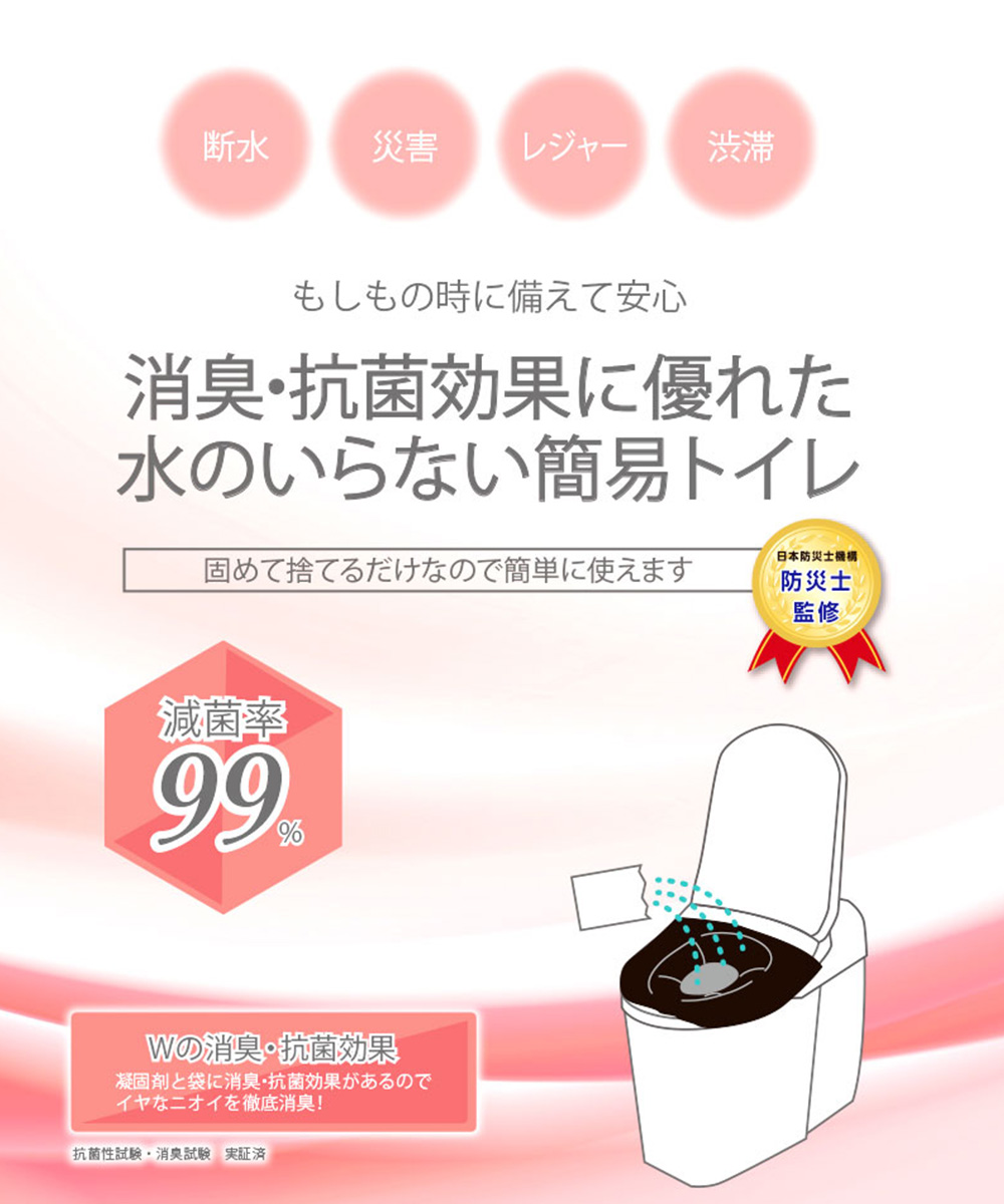 非常用 防災 簡易トイレ 5回分セット SMT-5 明和グラビア | 簡易