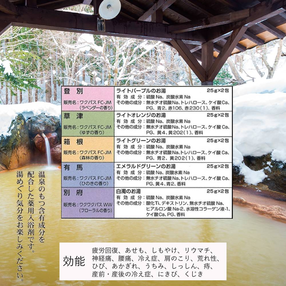 薬用 入浴剤 温泉 露天の宿 10包入 ×2箱セット (5種類×各4包) 別府