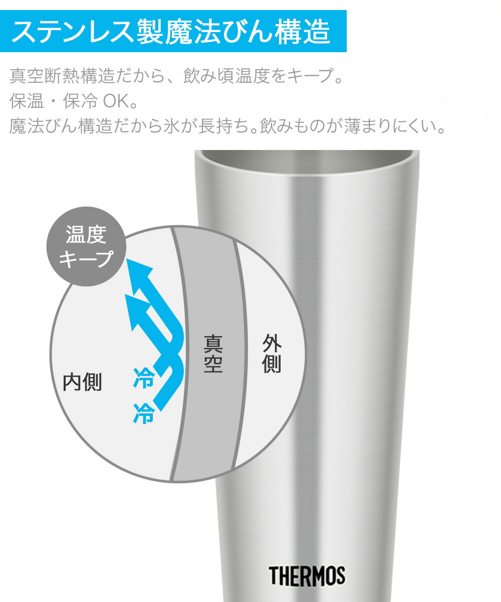 真空断熱タンブラー 0.4L JDI-400 サーモス | thermos ステンレス