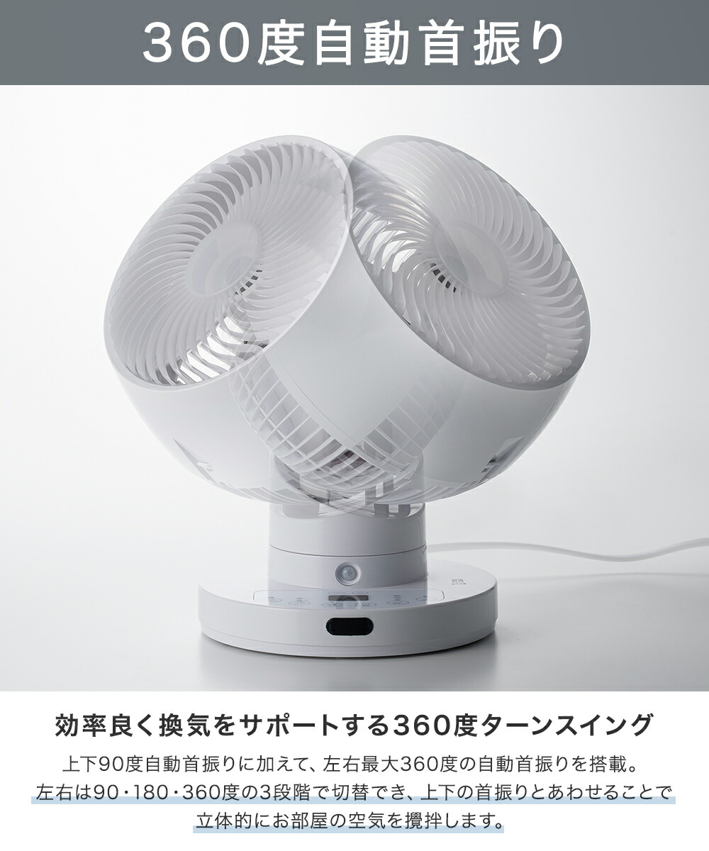 節電センサー付 DCスイング サーキュレーター360 CF-T2360 スリー