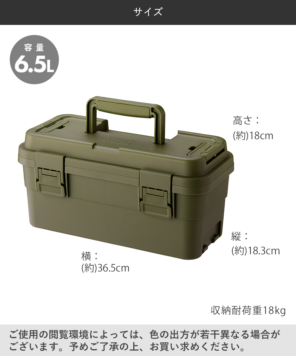 トランクカーゴ スタックカーゴ S-6 6L 日本製 リス | 屋外 収納ケース