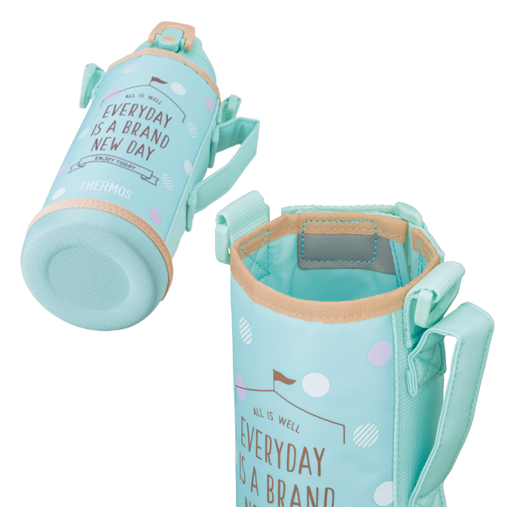 FOXEY サーモボトル＆シャンパングラス＆マドラー付きグラス2点 サーモス 真空断熱 2way マグボトル 800ml 食洗機対応 直飲み コップ