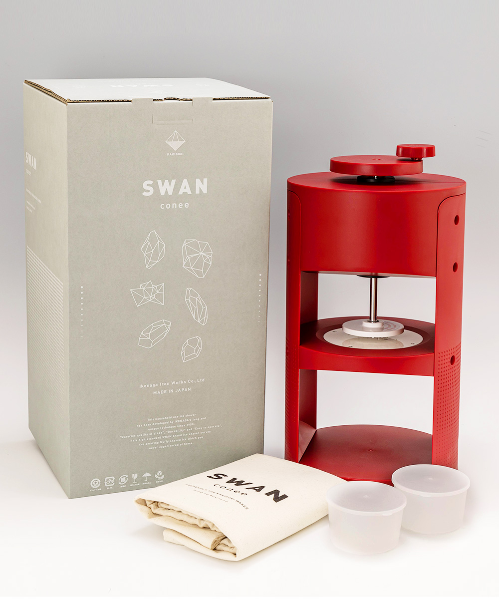 Merissa flower 様】SWAN かき氷機 日本製 刃付き ブロック氷専用氷削