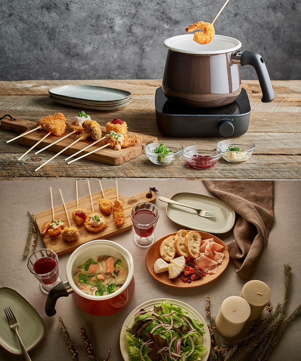 ホーロー マルチポット 2.2L M IH対応 rinto 和平フレイズ | 片手鍋