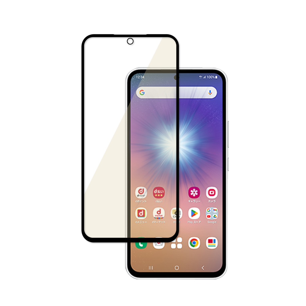 叶 Galaxy A25 5G ガラスフィルム ブルーライトカット S24