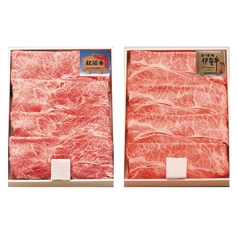 松阪牛＆伊賀牛すき焼き食べ比べセット 詰め合わせ ギフト プレゼント お中元 お歳暮 内祝い