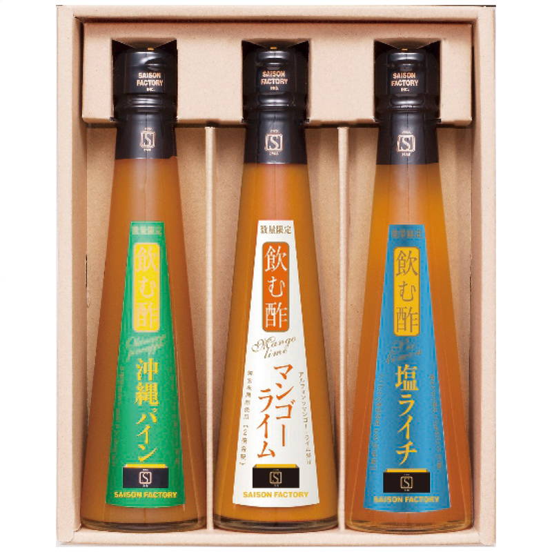 Yahoo! Yahoo!ショッピング(ヤフー ショッピング)お中元ギフト 2025 季節の飲む酢3本詰合せ NNS-30S