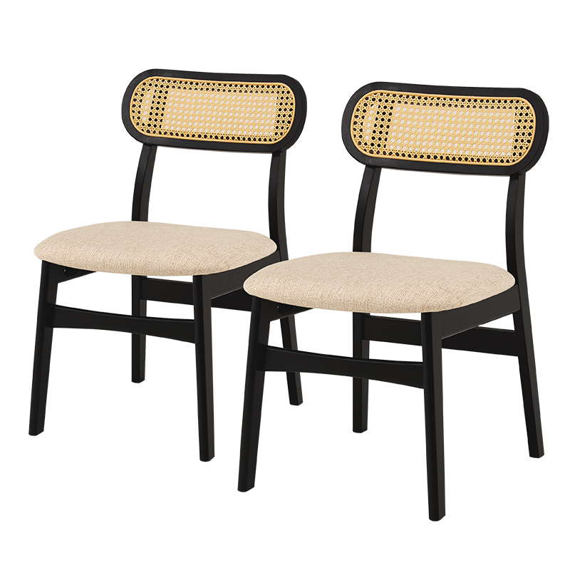かごめ編み【新品】2脚セット ラタン調 ダイニングチェア アウトレット アウトレット】 ラタン調ダイニングチェア2脚セット FG8J mobler