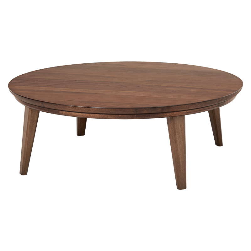 こたつテーブル ロータイプ 円形 丸型 直径105cm 高さ36cm おしゃれ 北欧調 木製 天然木...