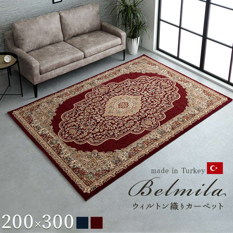 イケヒコ カーペット 絨毯 高級ラグマット 長方形 200×300cm