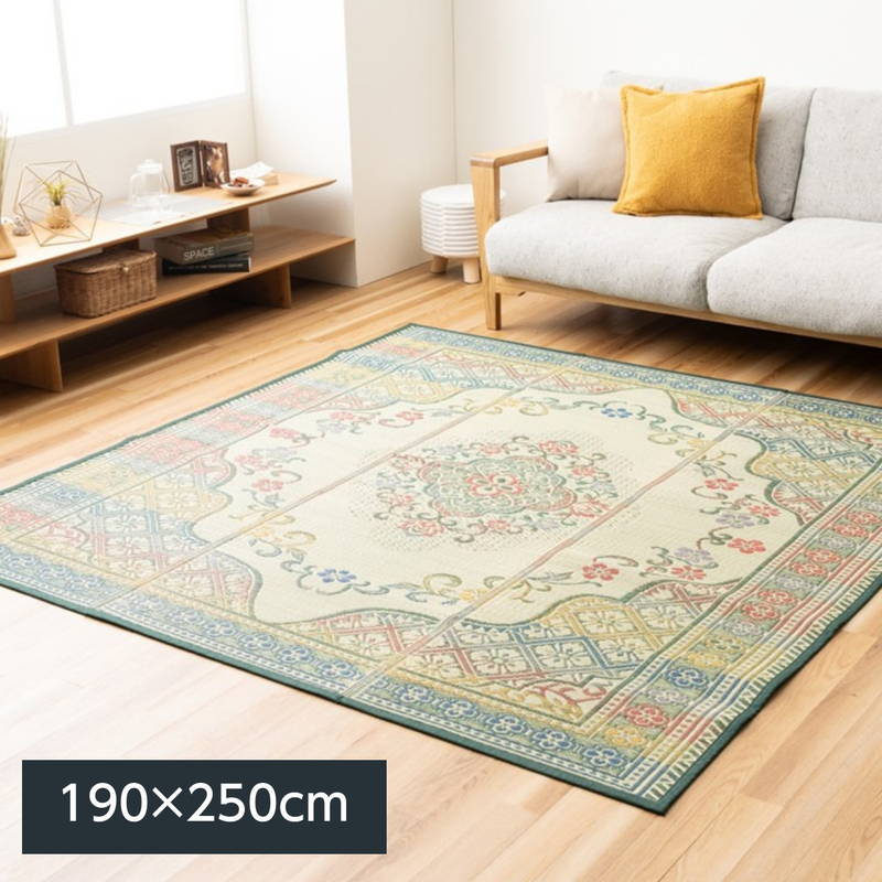 イケヒコ い草ラグマット カーペット DXエリート 190×250cm 裏面不織布