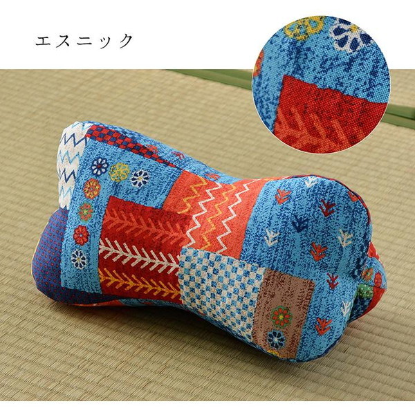 低反発枕 足枕 骨まくら 小さいミニ枕 お昼寝 クッション 約32×15cm 日本製 寝具 低反発チップパイプ｜kanaemina-kagu｜07