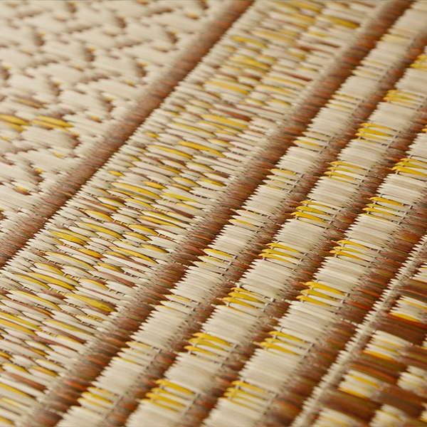 ラグマット い草ラグ 夏用 絨毯 カーペット 約3畳用 191×250cm 国産 おしゃれ エルモード 裏貼り無し 和室向き 日本製｜kanaemina-kagu｜02