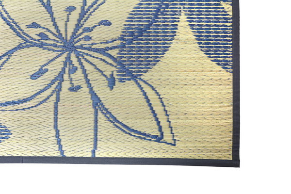ラグマット 夏用 カーペット い草ラグ 花ござ 約2.5畳 191×191cm 紋織 花柄 フェアリ...