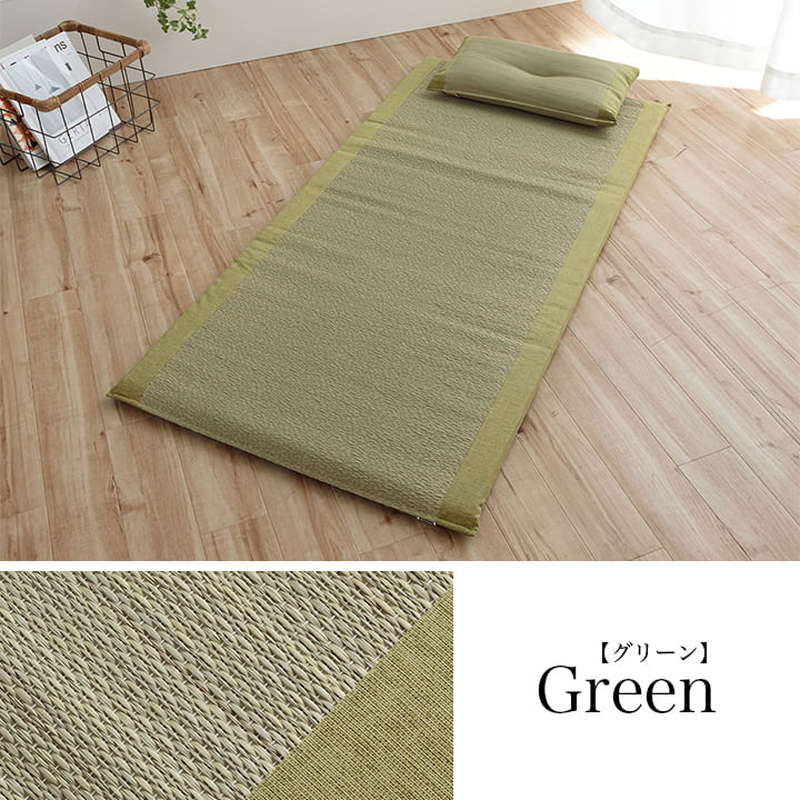 い草マット くぼみ平枕セット 70×150cm 国産い草100% ギフト プレゼント ラッピング済み商品