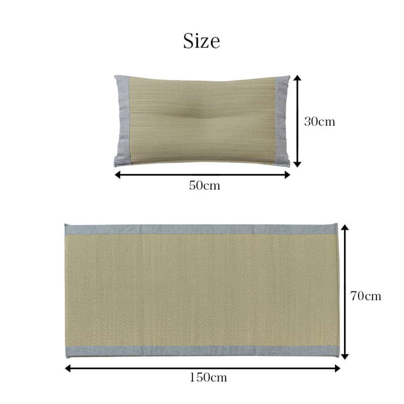 い草マット くぼみ平枕セット 70×150cm 国産い草100% ギフト プレゼント ラッピング済み商品