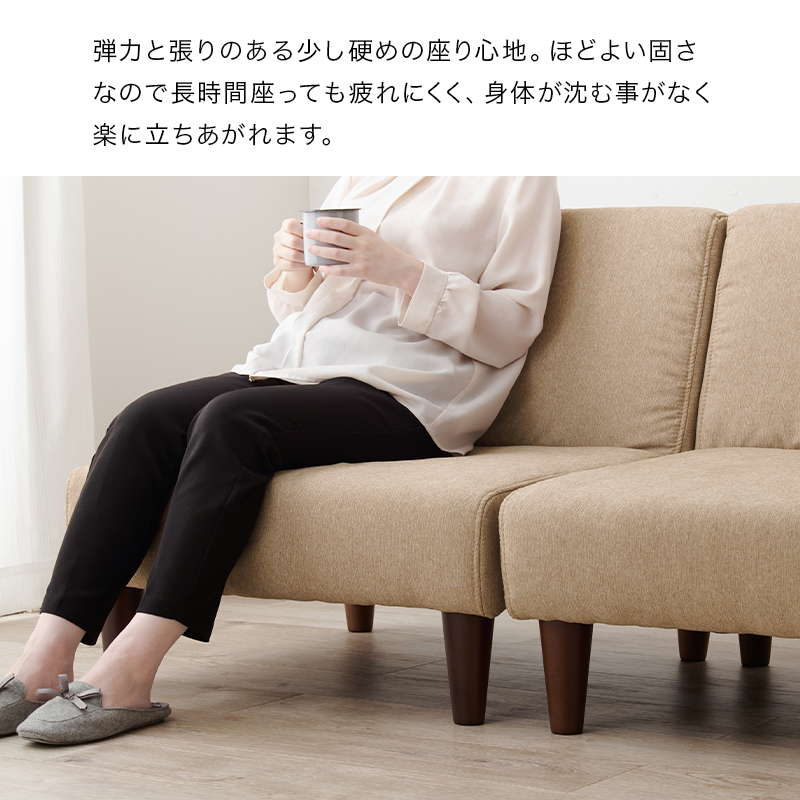 HAGiHARA ソファー 組み合わせソファ 2点セット 1Px2個 ロータイプ