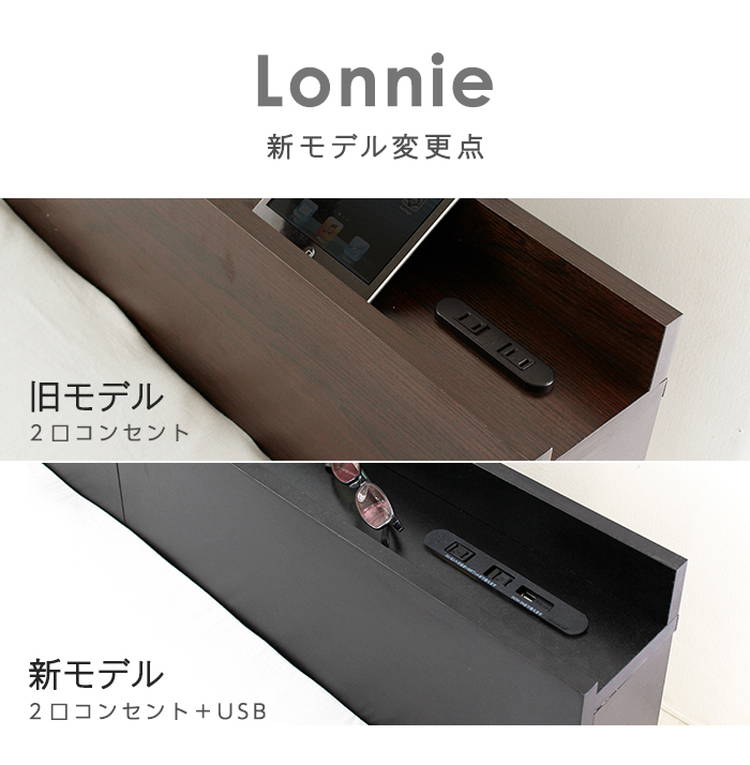 ベッド ベッドフレーム ダブル フロアベッド ロータイプ 宮棚 USB