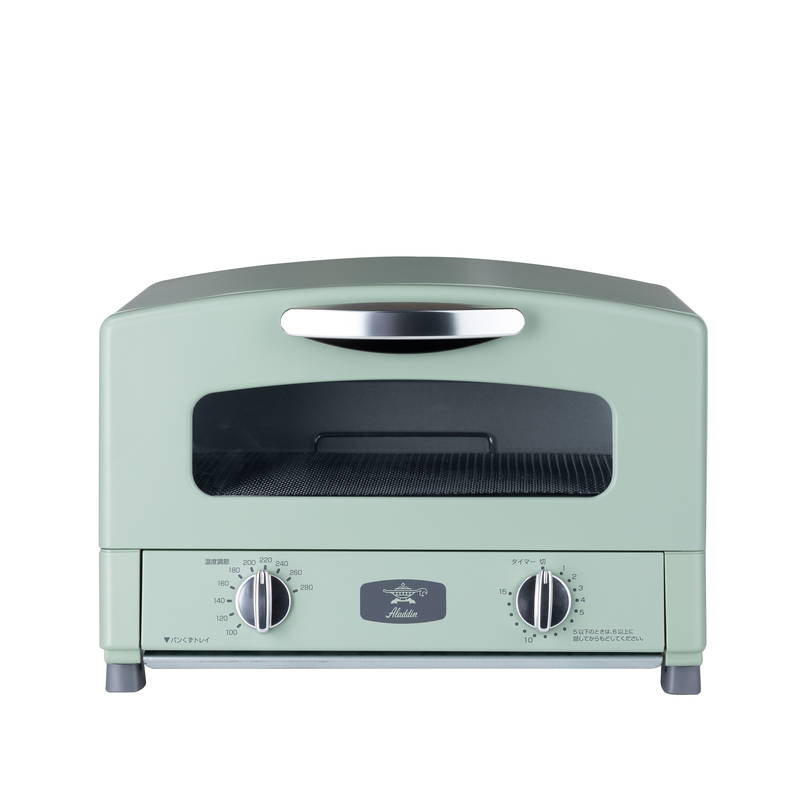 オーブントースター アラジントースター 2枚焼き アラジン グラファイト グリル&トースター グリーン ホワイト｜kanaemina-kagu｜02