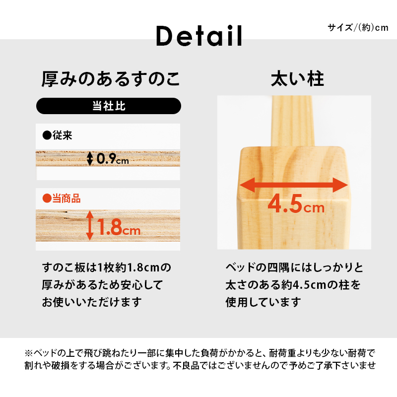 HAGiHARA（萩原） ベッド シングル マットレスセット 工具不要 3分で