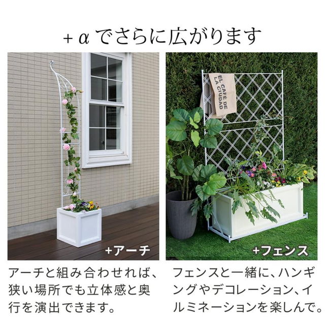 コンクリート　角型プランター 大きめ グレージュ◻︎450㎜　ACTUS プランター 植木鉢 大型 コンクリート風 幅60cm 角型 長方形