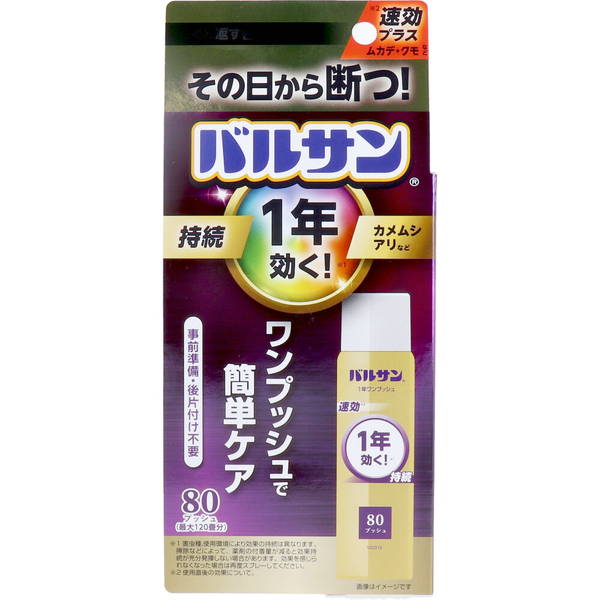 害虫駆除スプレー 虫除け 室内用 カメムシ アリ ムカデ クモ 速攻プラス 1年効く バルサン ワンプッシュスプレー 80回｜kanaemina