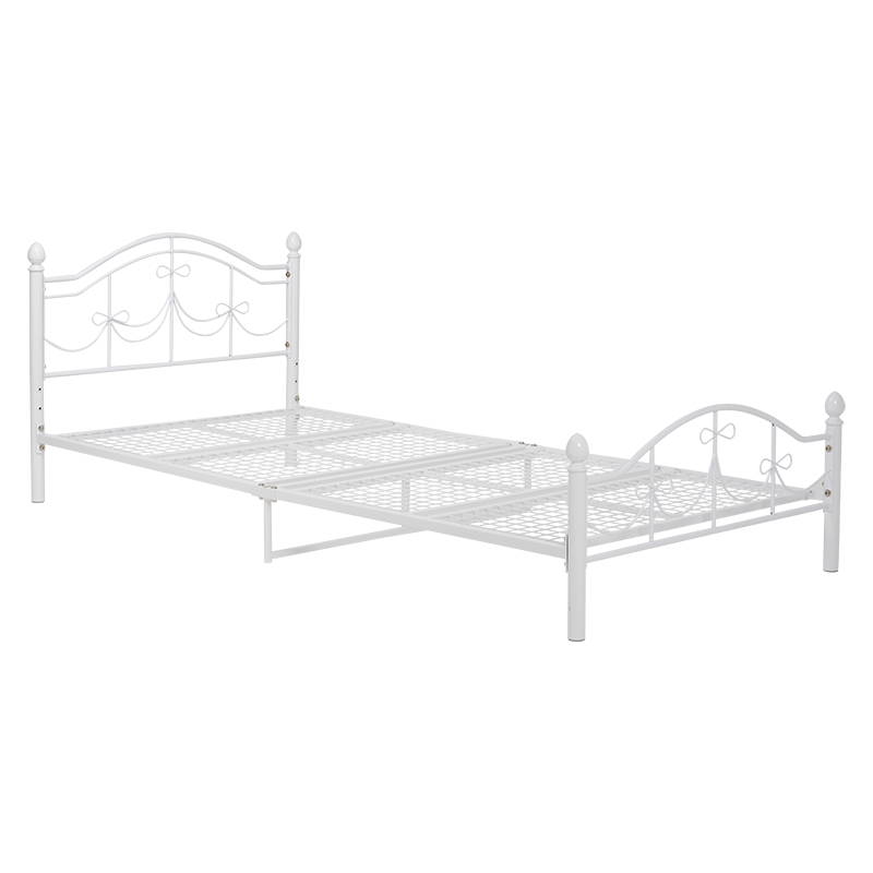 HAGiHARA（萩原） ベッドフレーム 単品 シングル 白 ホワイト おしゃれ