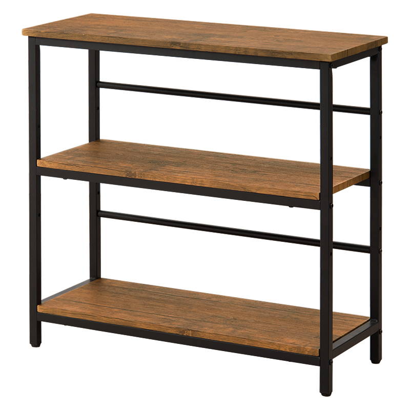 HAGiHARA（萩原） オープンシェルフ オープンラック 収納棚 3段 幅75cm