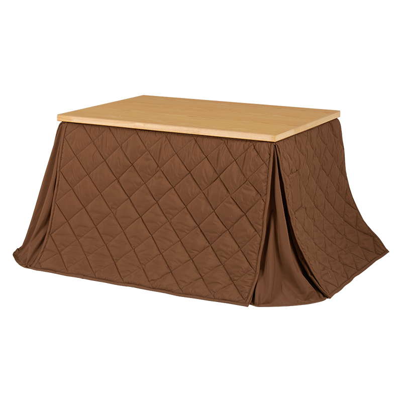 ダイニングこたつ布団 高脚 ハイタイプ 掛け布団 長方形 105×80cm コタツ布団 単品 洗える 省スペース 薄掛け ピーチスキン_1