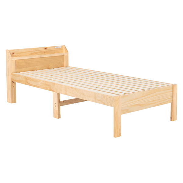 アウトレット直販 ベッドフレーム シングル 木製 すのこベッド 布団が使えるベッド 頑丈 耐荷重350kg 高さ3段階調節