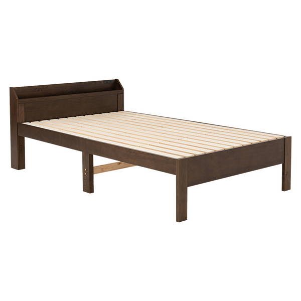 ベッドフレーム セミダブル 木製 すのこベッド 布団が使えるベッド 頑丈 耐荷重350kg 高さ3段...