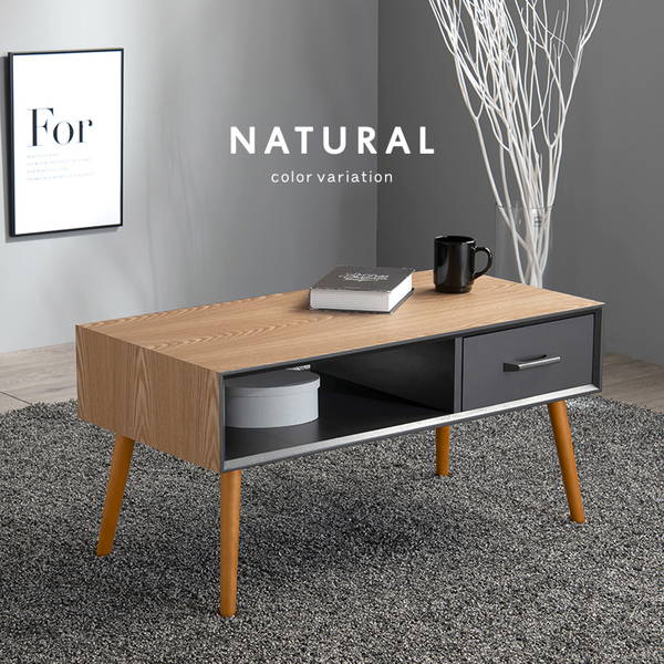 HAGiHARA（萩原） テーブル おしゃれ 収納付きセンター ローテーブル