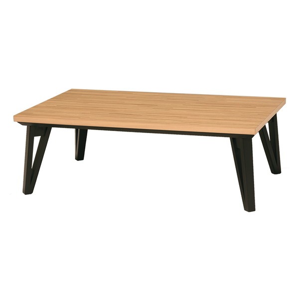 こたつテーブル リビング 家具調コタツ 長方形 120x75cm おしゃれ 木製 寄木細工調 フラットヒーター｜kanaemina｜03