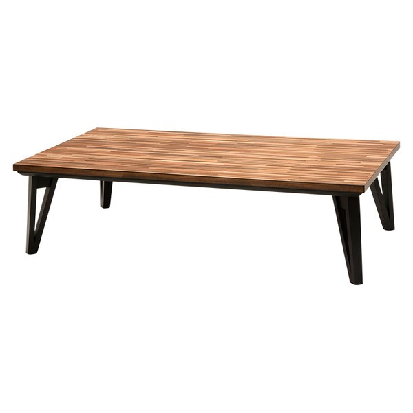 こたつテーブル リビング 家具調コタツ 長方形 150x80cm おしゃれ 木製 寄木細工調 フラットヒーター｜kanaemina｜02