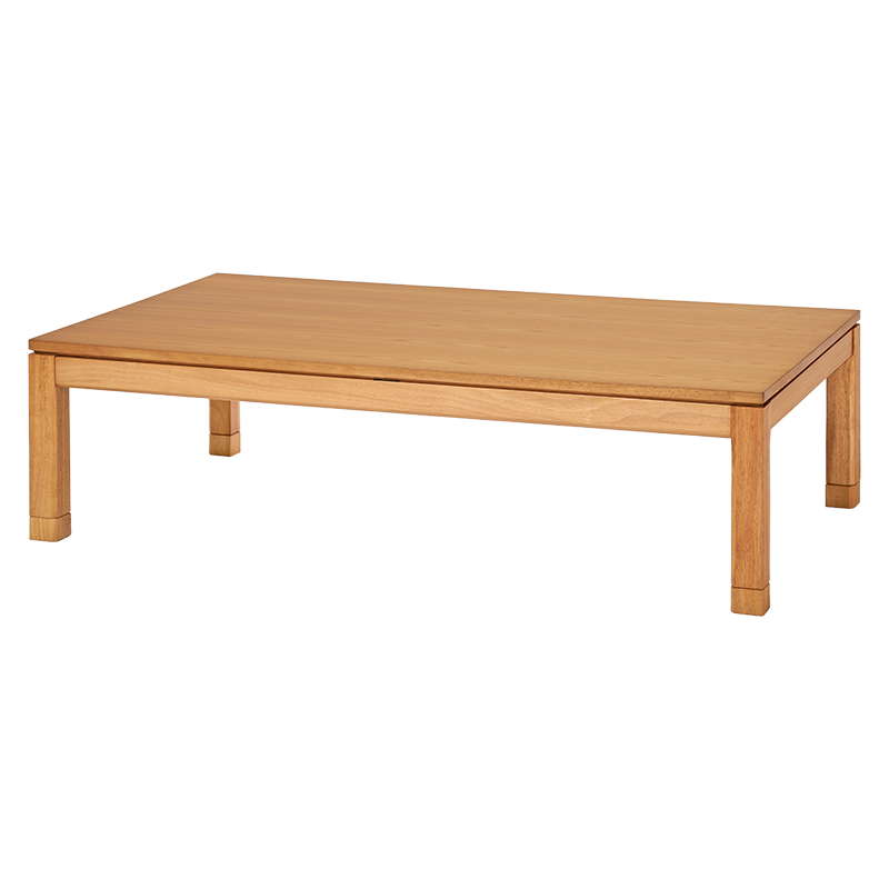 こたつテーブル ロータイプ 長方形 150×85cm 高さ38-43cm おしゃれ 木製 家具調 リビングこたつ センターテーブル 高さ調節 継脚付き｜kanaemina｜03