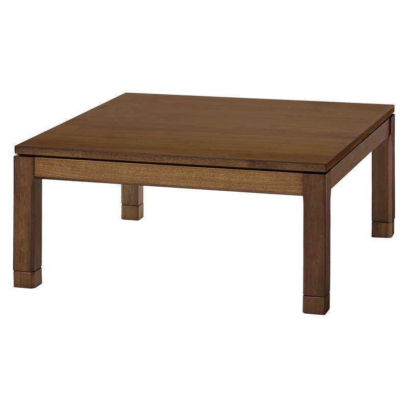 こたつテーブル ロータイプ 正方形 90×90cm 高さ38-43cm おしゃれ 木製 家具調 リビングこたつ センターテーブル 高さ調節 継脚付き｜kanaemina｜02