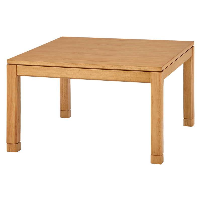 こたつテーブル ミドルタイプ 正方形 90×90cm 高さ51-56cm おしゃれ 木製 家具調 リビングこたつ ソファー 座椅子 高さ調節 継脚付き｜kanaemina｜03