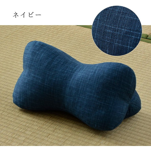 低反発枕 足枕 骨まくら 小さいミニ枕 お昼寝 クッション 約32×15cm 日本製 寝具 低反発チップパイプ｜kanaemina｜04