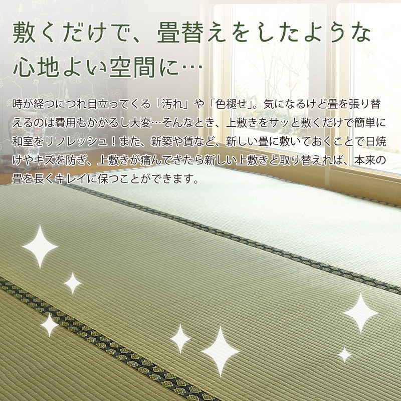 HAGiHARA（萩原） い草カーペット 畳の上敷き 本間 6畳 286×382cm 畳の