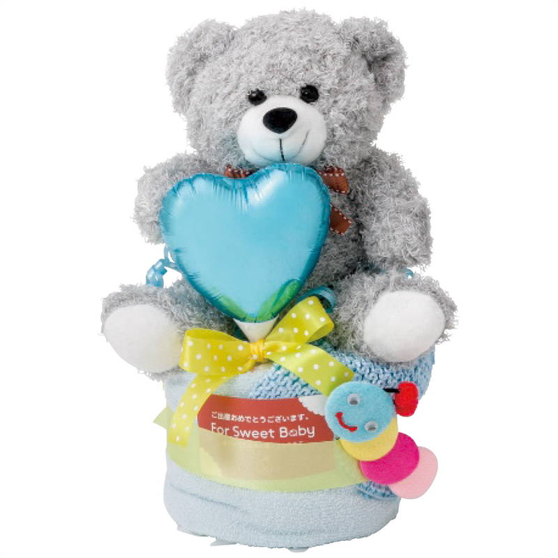 アークフラワースタジオ おむつケーキ1段（男の子）