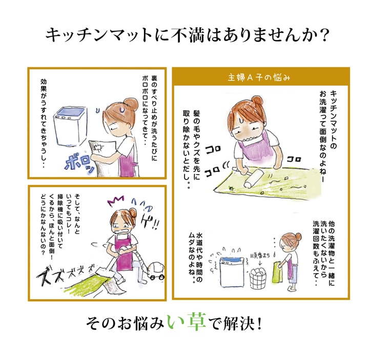 キッチンマット ラグマット Fドロップ 60x...の詳細画像2