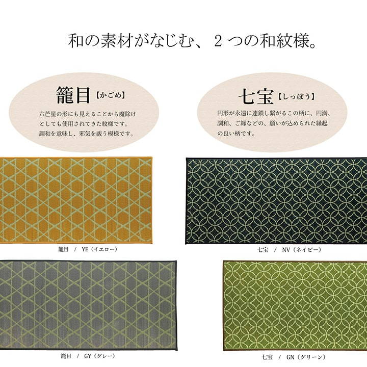 キッチンマット 和の国のい草キッチンマット 6...の詳細画像3