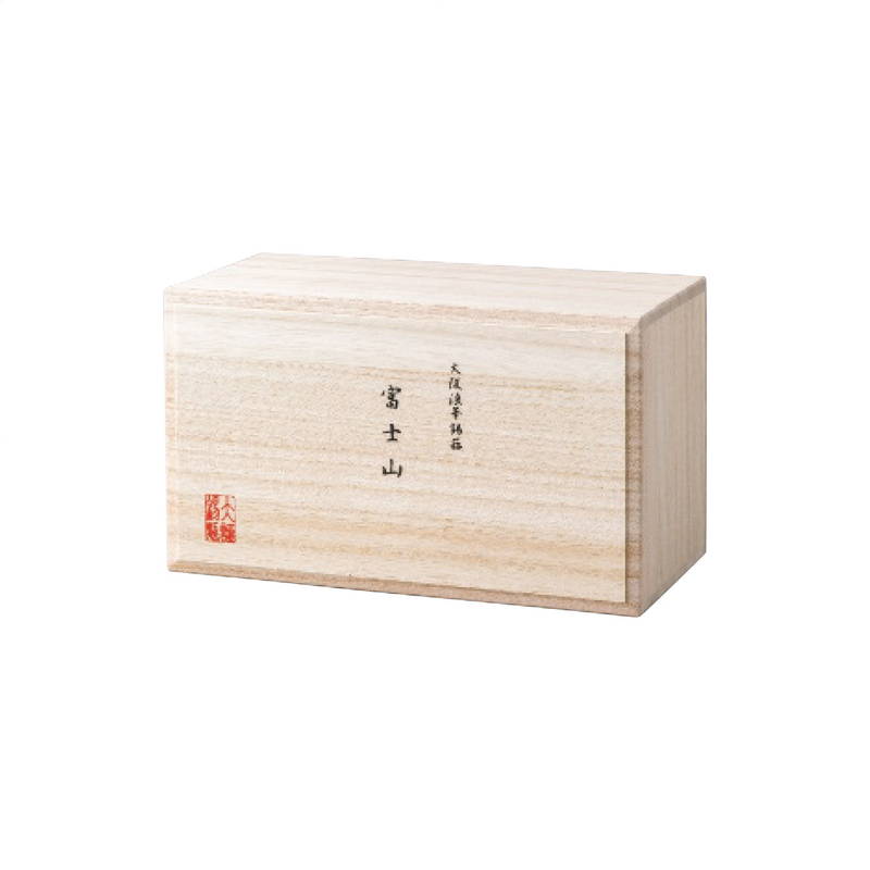 錫製富士山タンブラー180ml(小)青朱ペアの画像